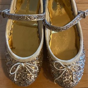 Crewcuts toddler glitter ballet flats